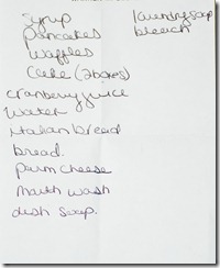 Grocery List