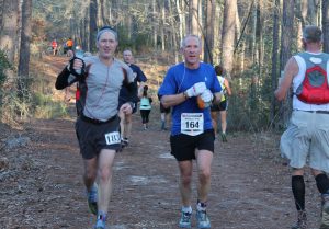 Malcolm and Troy entering an aid station.