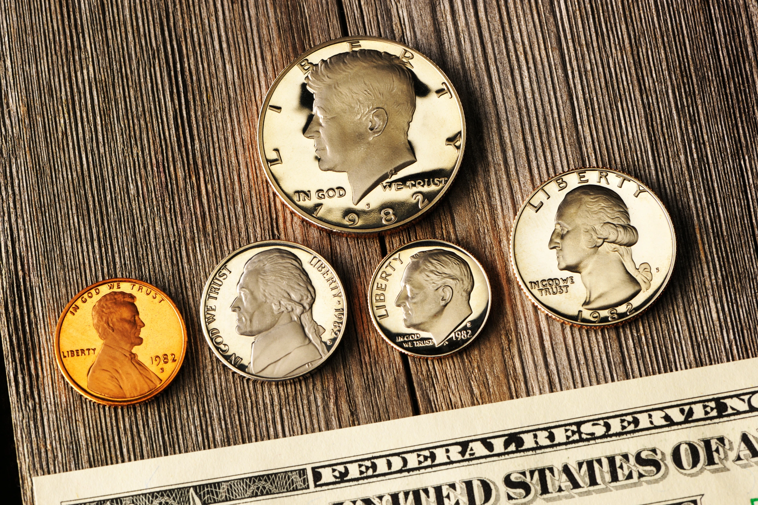 vintage coins and currency