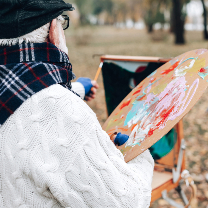 painting outside