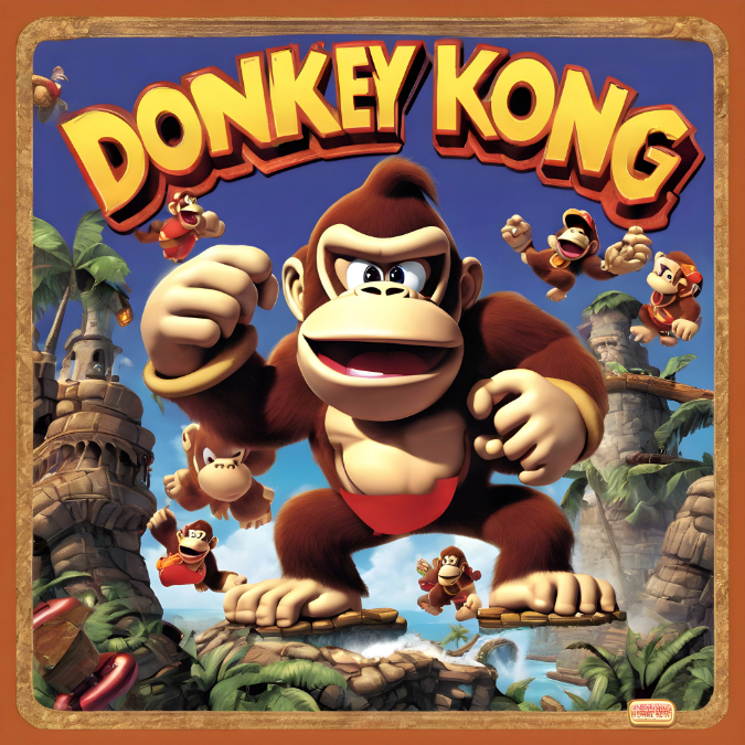 Donkey Kong Retro Video Game
