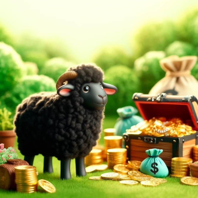 black sheep and money