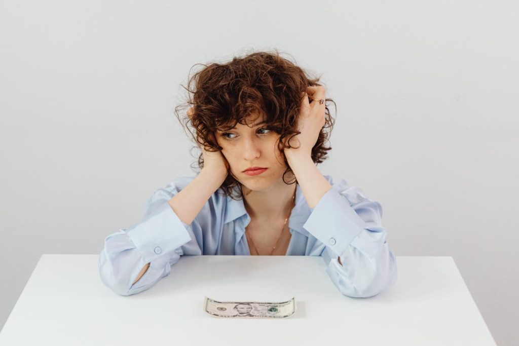 upset woman