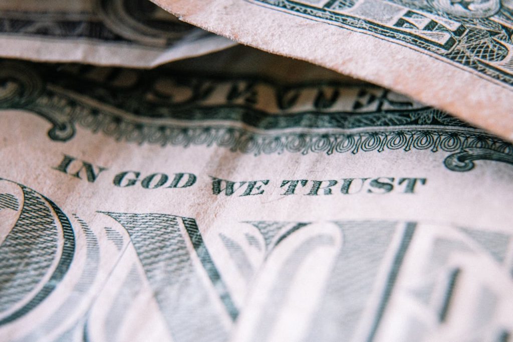 close up pic of money