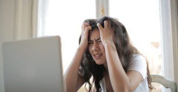 stressed woman
