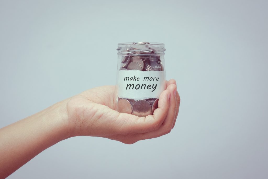 save money for investment concept with filter effect retro vintage style
