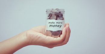 save money for investment concept with filter effect retro vintage style