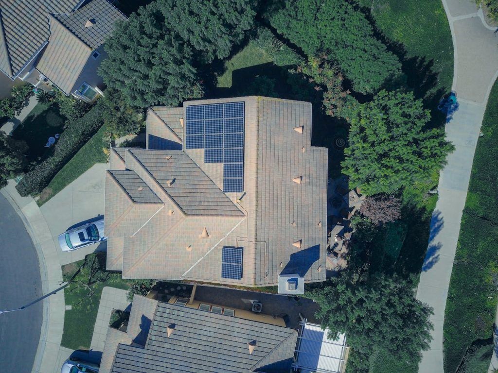 solar panels on home