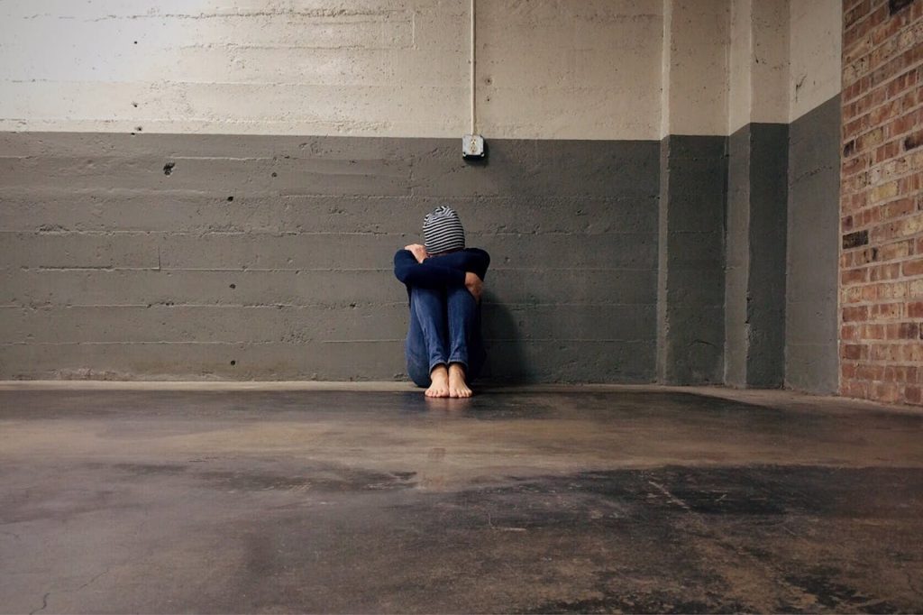 homeless woman