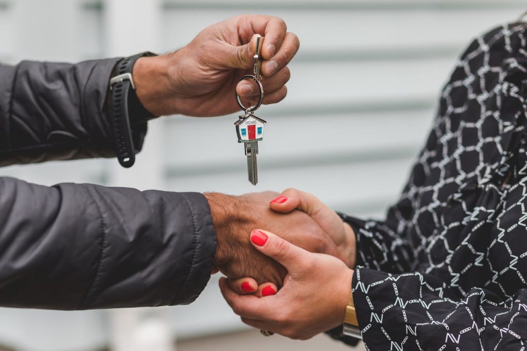 handing over keys