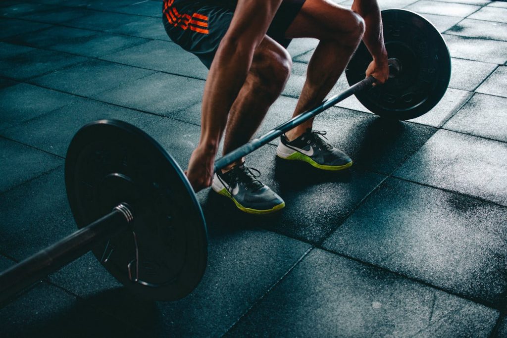 lifting weights 